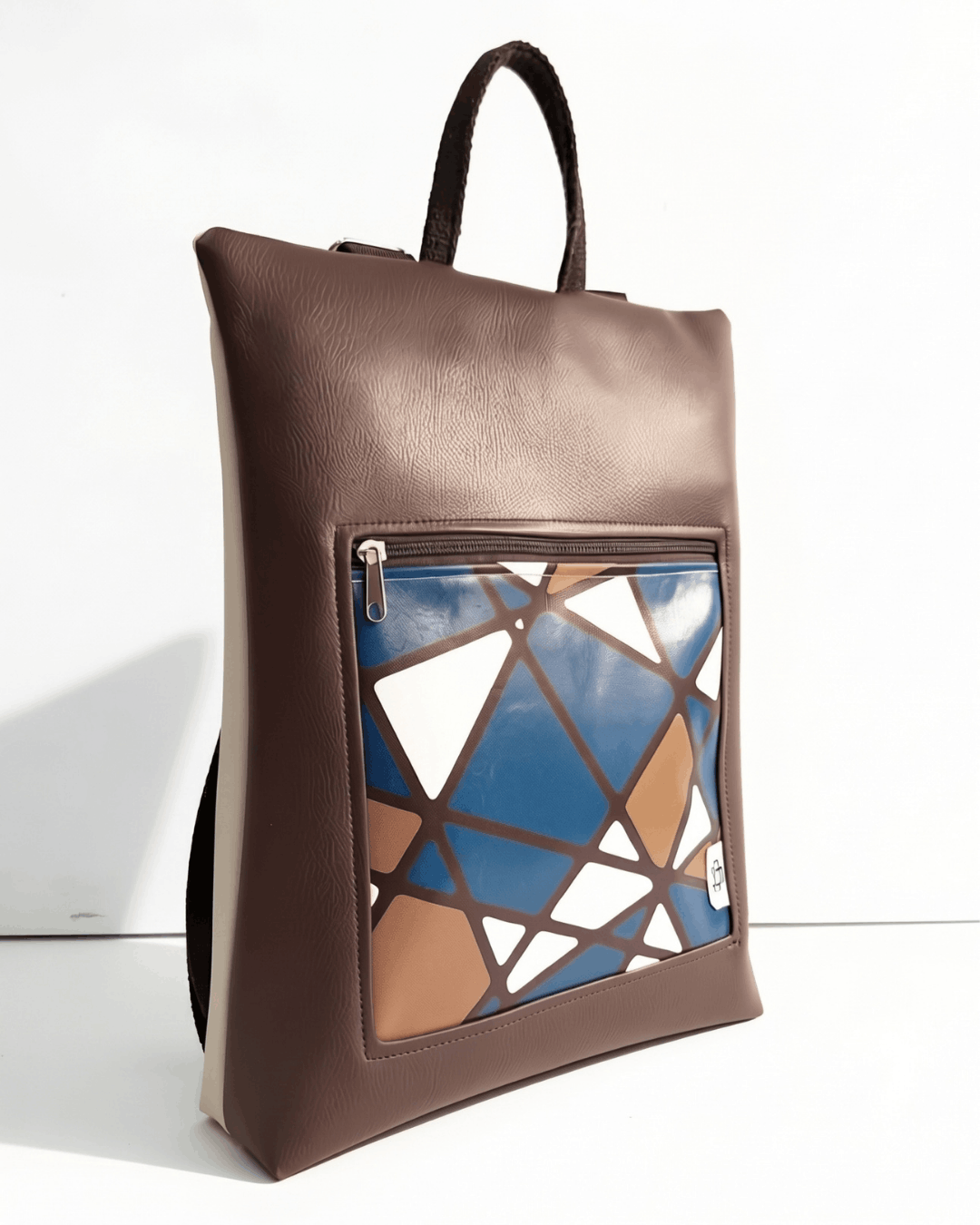 Mochila Antirrobo VÉRTIGO | Marrón Chocolate y Marfil cristina-alba-mochila-mujer-antirrobo-82