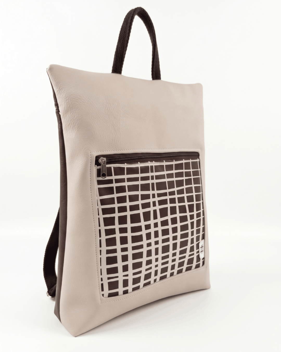 Mochila Antirrobo RED | Marfil y Marrón Chocolate cristina-alba-mochila-mujer-antirrobo-87