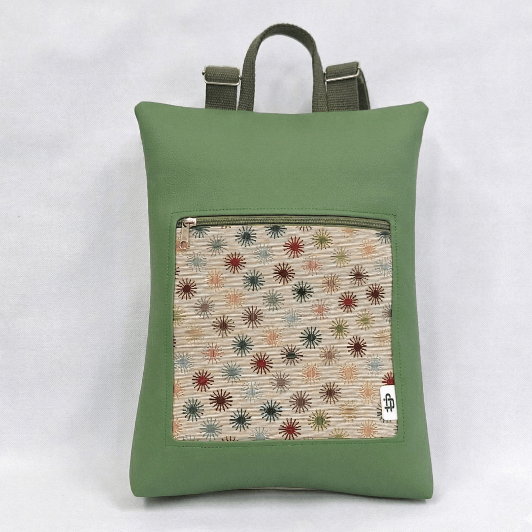 mochila-antirrobo-mujer-destellos-verde-crema-rectangular-cristina-alba