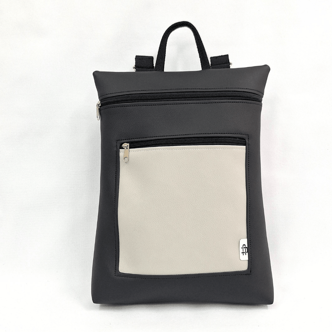 mochila-antirrobo-mujer-geometrico-gris-ceniza-negro-cremallera-trasera-cristina-alba