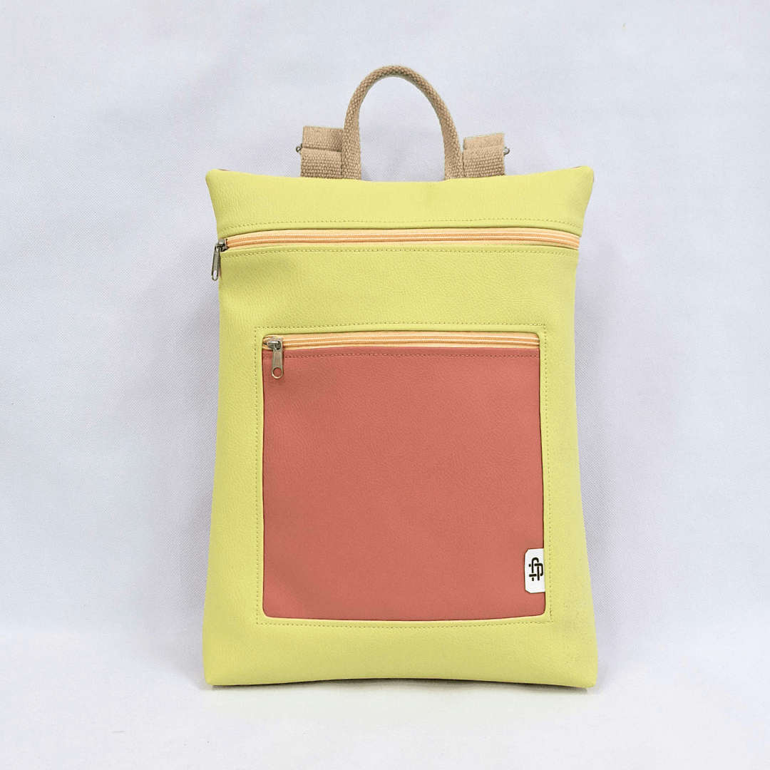 mochila-antirrobo-mujer-primavera-salmon-amarillo-dos-colores-cristina-alba